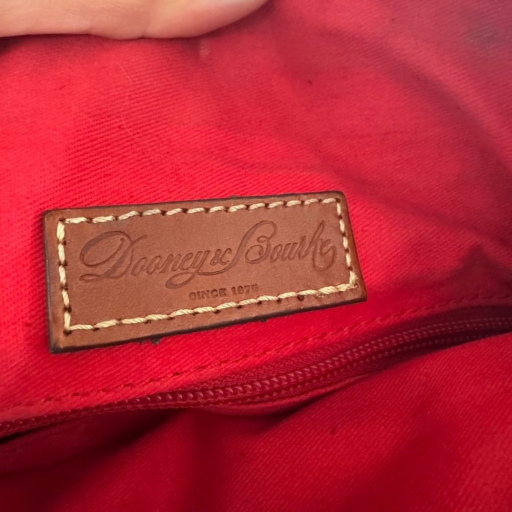 Dooney & Bourke Pink Satchel with Brown Accents - Picture 10 of 11